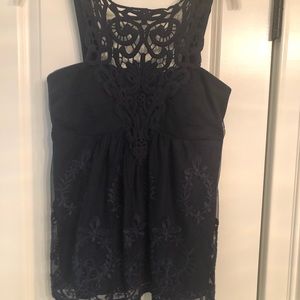 Never worn Boston Proper lace overlay top